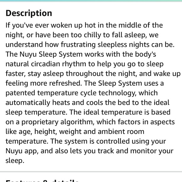 NWT NUYU Sleep System health o meter made by Sunbeam. - Picture 10 of 12